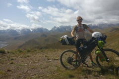 At the top of the old russian road