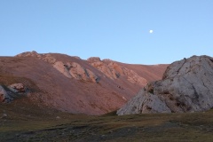 Camping before the drag-a-bike to Tash Rabat